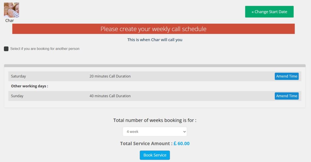 Getting Help - Customer Booking Cosychats