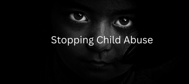 A child thinking how to stop child abuse