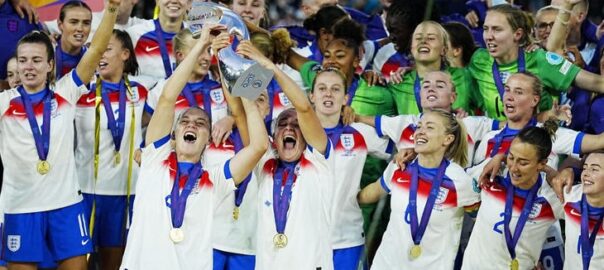 The Lionesses winning EURO 2025